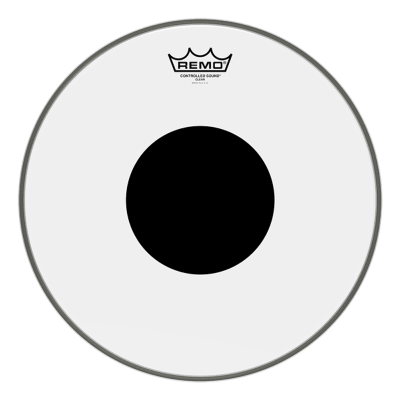 Remo CS-0315-10 Batter, Controlled Sound®, Clear, Black Dot 15