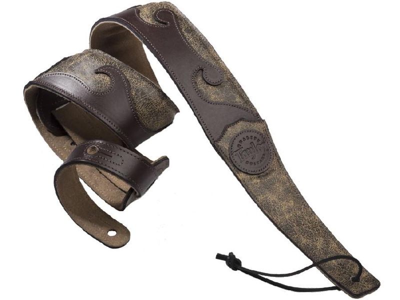Taylor Strap - Wave Applique, Dark Brown