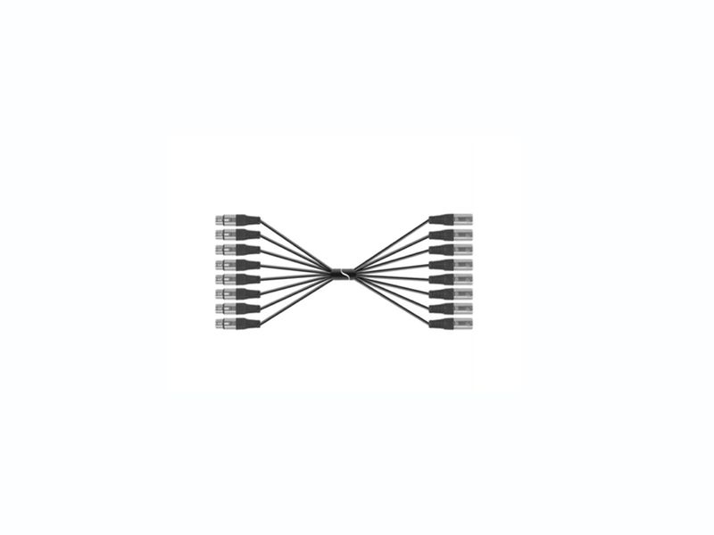 Proaudio DYN40830L10BK Multikabel 8 XLR til 8 XLR 10 meter