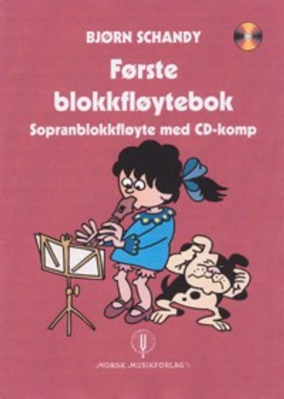 Første blokkfløytebok m/ CD - Bjørn Schandy - Sopranblokkfløyte