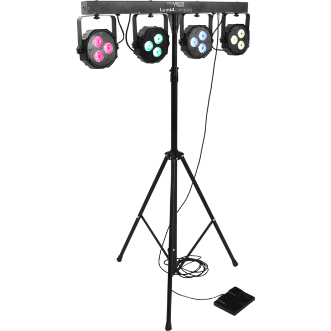 Hovedbilde PROLIGHTS LUMI4COMPAQ Komplett Lyspakke, 12 x 9W LED