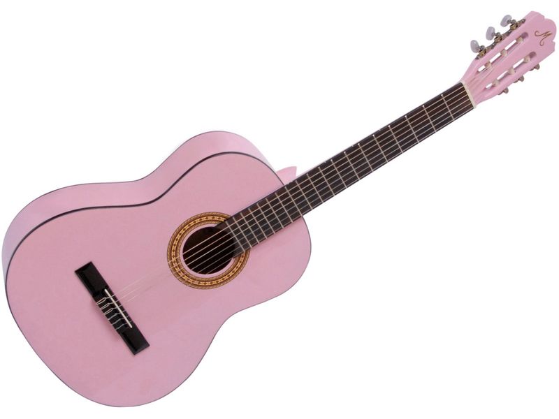 Morgan CG10 Nylonstrengsgitar, 1/2 str., Pink