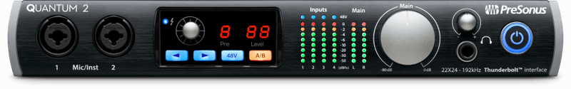 Presonus Quantum 2 - 22x24 Thunderbolt 2 Low-Latency Lydkort