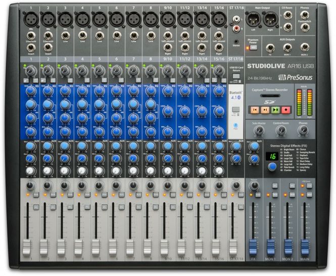 Hovedbilde Presonus StudioLive AR16, 16 kanals USB Hybrid Mikser