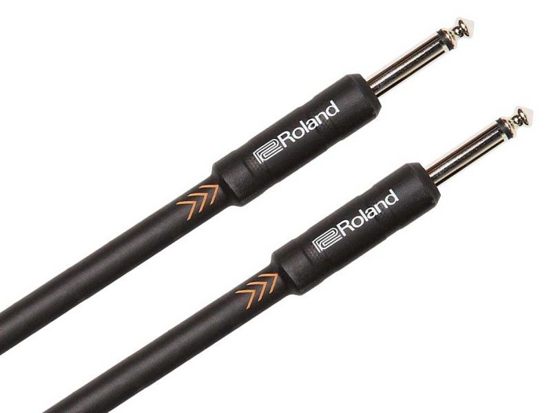 Roland Black Instrumentkabel RIC-B20 Straight/Straight 6 meter