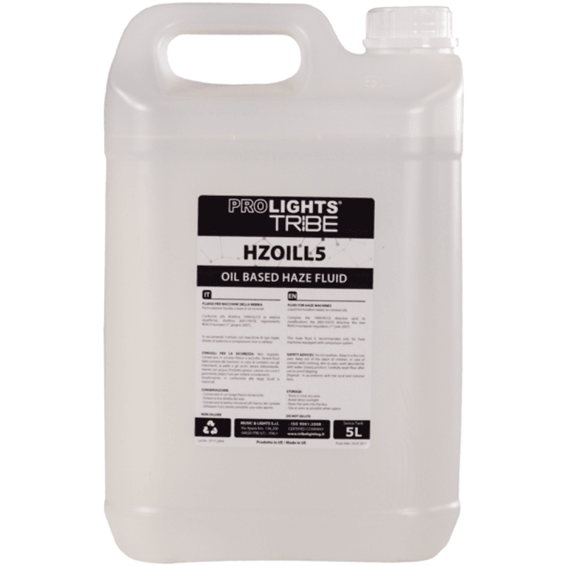 PROLIGHTS HZOILL5 Hazervæske, Røykvæske, Oljebasert, 5 liter